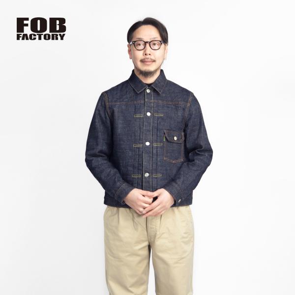 FOBファクトリー FOB FACTORY GL3セルビッチデニムジャケット 1st 日本製 メンズ