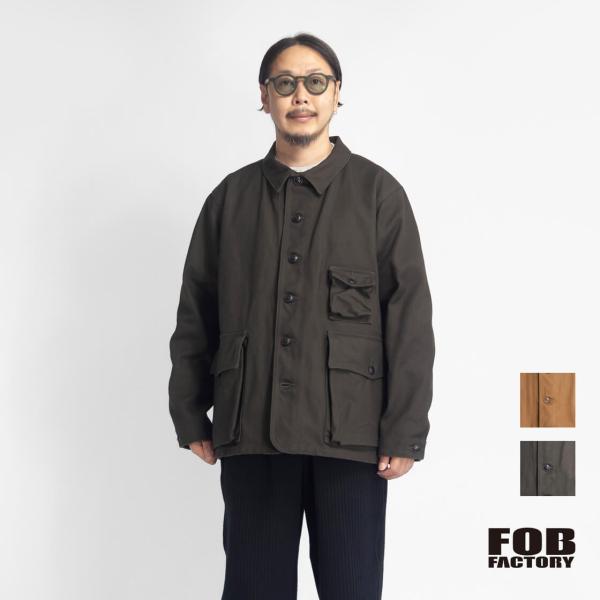 【セール価格】FOBファクトリー FOB FACTORY ヘビーツイル ハンティングジャケット 日本...