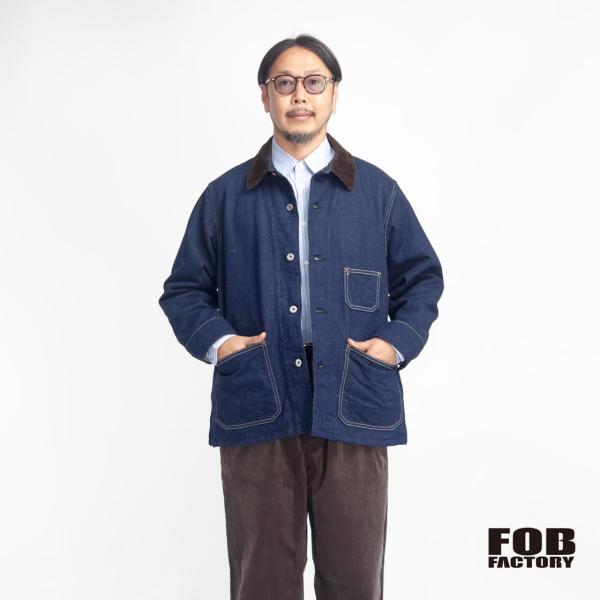 FOBファクトリー FOB FACTORY ブランケット デニムチョアジャケット F2456 日本製...