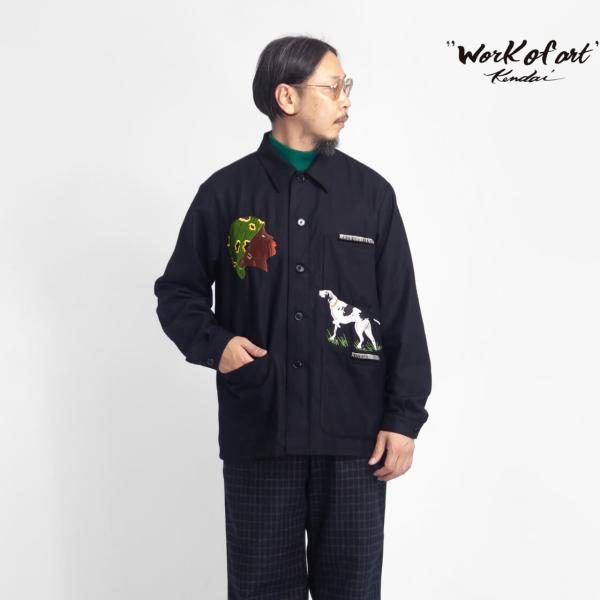 【セール価格】ワークオブアートケンダイ WORK OF ART KENDAI ウールカバーオール 横...