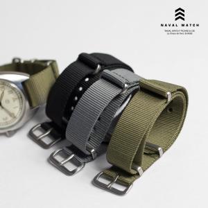 NAVAL WATCH ナバルウォッチ NATOタイプ ナイロンベルト ストラップ 時計ベルト 替えベルト 18mm｜marcarrows