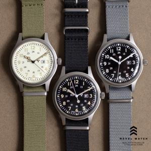 NAVAL WATCH ナバルウォッチ Mil.-01 米軍タイプ 腕時計 クォーツ ミリタリー ウォッチ メンズ レディース｜marcarrows