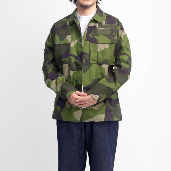 スウェーデン軍 M90L M90カモフィールドジャケット スカンジナビアカモ デッドストック 実物 ...