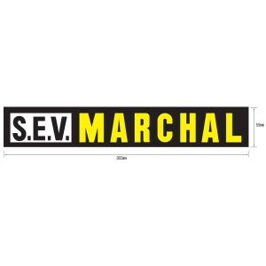 マーシャル　MARCHAL　ステッカー　ロゴ　ブラック　大　幅360mm×高さ59mm　バイク　旧車　猫　デカール　7025｜marchaljapanshop
