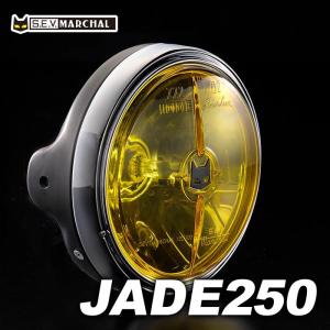 JADE250■汎用ケースにつきジェイド250に装着可■マーシャルヘッドライト　722・702　 黄レンズ 黒ケース　8415｜marchaljapanyshop