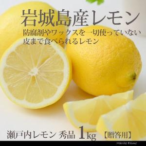 国産レモン 秀品 1kg 生レモン 瀬戸内産 防腐剤不使用 皮まで食べられる 一部地域 送料無料｜マルシェ愛媛