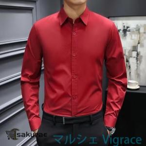 ドレスシャツ 長袖 ノーアイロン カラーシャツ...の詳細画像4
