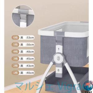 ベビーベッド 添い寝 ミニ 持ち運び 折りたた...の詳細画像3