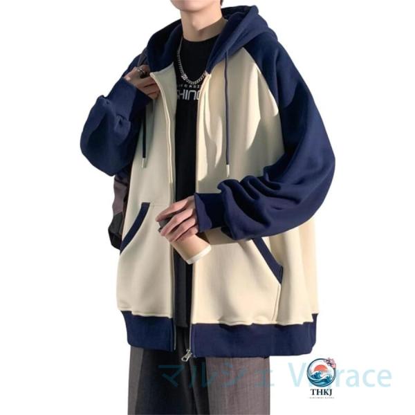 ジップ パーカー 秋服 メンズ スポーツウェア 大きい サイズ おしゃれ 厚手 人気 ジャケット ス...