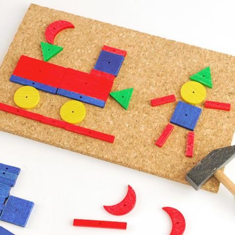 「小さな大工さん」木のおもちゃ 知育玩具