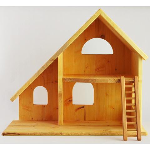 「2階建て人形の家 小（完成品）」ドールハウス 木製玩具 ドライブラッター社 ドイツ