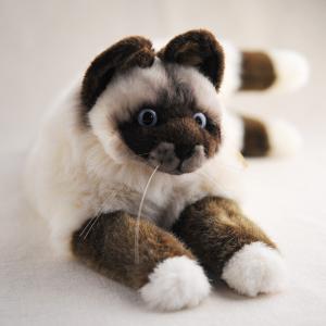 ◆未使用◆ KOESEN ケーセン 黒猫 ネコ ぬいぐるみ CAT 寝そべり猫 ねそべり猫 黒」ぬいぐるみ ケーセン社 ドイツ 本格