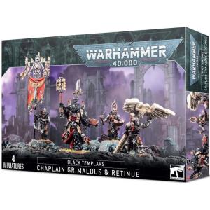 【2021年11月26日発売】【新品】ブラック・テンプラー：教戒官グリマルドゥス＆レティニュー  (Black Templars:Chaplain Grimaldus & Retinue)｜marchenshop