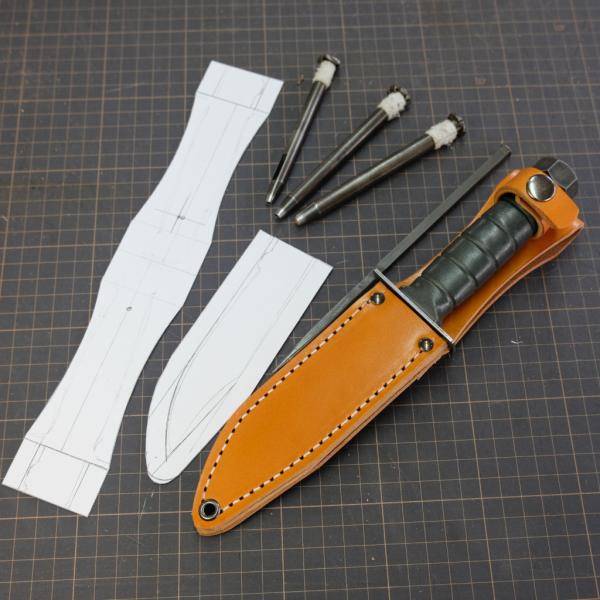 特注　カスタムオーダー　ナイフケース　ナイフシース　ナイフの全長300ミリ~350ミリまで