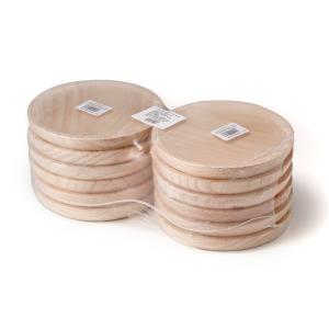 【送料無料】タコの木皿（12枚まとめ買い）小サイズ（パインの無垢材）｜marcomarjapon