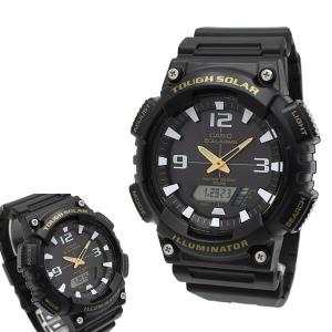 カシオ 腕時計 CASIO STANDARD スタンダード AQ-S810W-1BVDF タフソーラー グレー ブラック 腕時計 ウォッチ メンズ 【BOXなし】