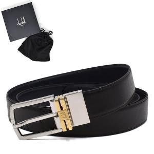 ダンヒル ベルト DUNHILL HPR200A42 ベルト BELT バックル ビジネス カジュアル メンズ ブラック ネイビー｜marcoplus