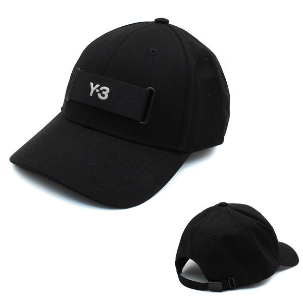 ワイスリー Y-3 ベースボールキャップ 帽子 IU4630 BLACK WEBBING CAP ロ...