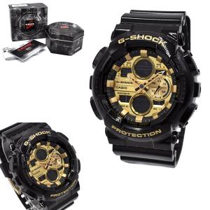 カシオ 腕時計 CASIO G-SHOCK Gショック GA-140GB-1A1 ANALOG-DIGITAL 140 SERIES 腕時計 ウォッチ メンズ ゴールド ブラック｜marcoplus