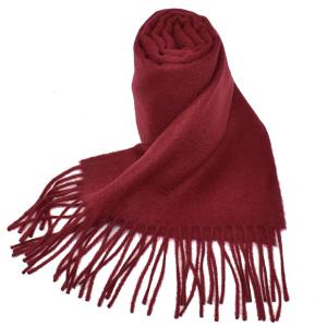 ジョンストンズ マフラー Johnstons WA000016SE7234 WA16 2022AW ストール マフラー 無地 カシミア100％ メンズ レディース Merlot｜marcoplus