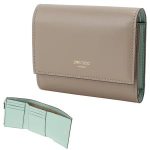 JIMMY CHOO（ジミーチュウ） 三つ折り財布 折り畳み NEMO AYO TAUPE