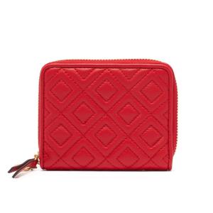 TORY BURCH トリーバーチ 二つ折り財布 折りたたみ FLEMING MEDIUM WALLET 43558 ミニ レッド BRILLIANT RED 612 赤｜marcoplus