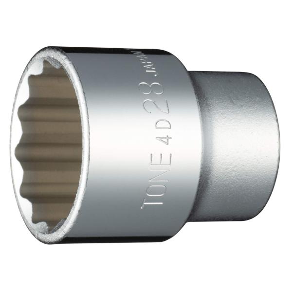 トネ(TONE) ソケット(12角) 4D-28 差込角12.7mm(1/2") 二面幅28mm