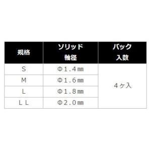 ナカジマ エギ用 オーバルフック M(4入)の詳細画像1