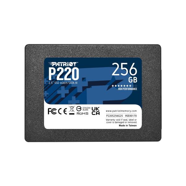 Patriot P220 256GB Internal SSD - SATA 3 2.5" - So...