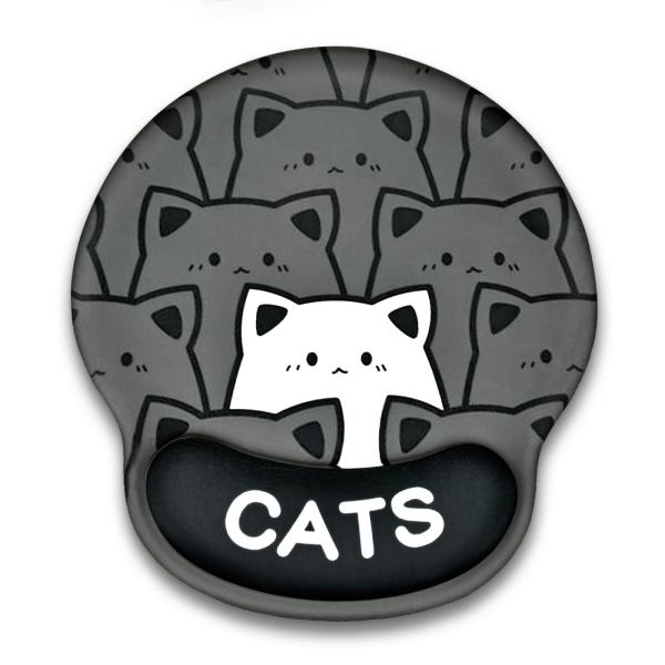 Newseego マウスパッド かわいい リストレスト 一体型マウスパッド 低反発リスト