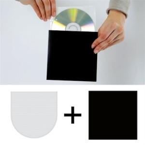 CD用厚紙ジャケット  黒＋ CD用不織布 インナージャケット 50枚セット/マルゲリータ｜margherita