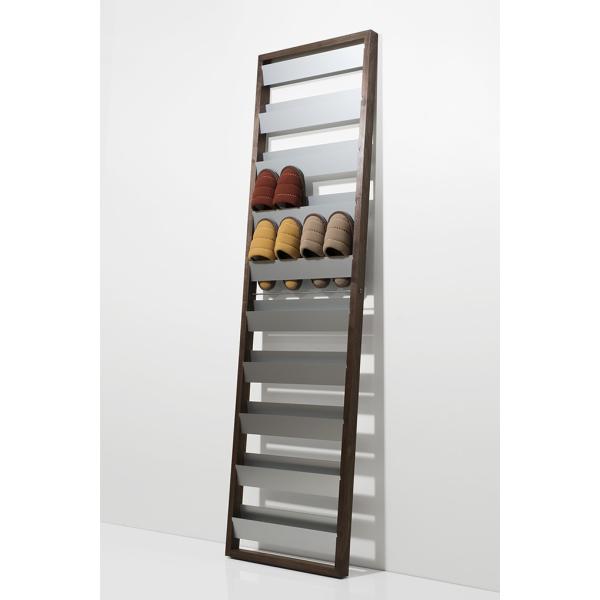 スリッパラック スリッパ立て スリッパ収納 木製 スリッパ ラック 壁掛け おしゃれ ハイタイプ 1...