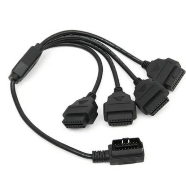 CarAngels OBD2用16PIN延長 4分岐ケーブル 50cm OBD2 4分岐 ケーブル ...