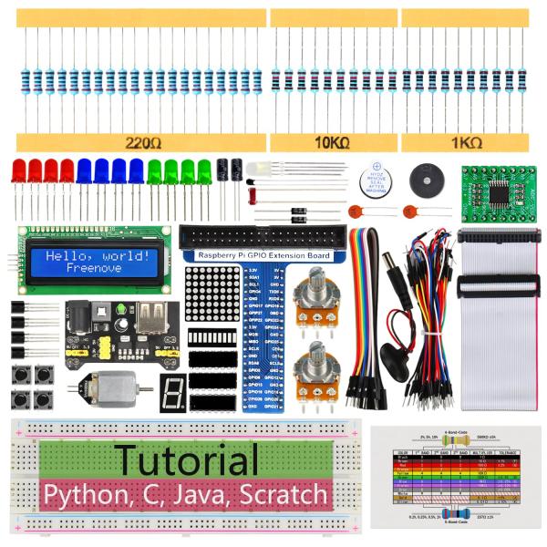Freenove Super Starter Kit for Raspberry Pi 5/4B/3...
