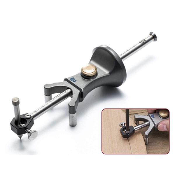 CarAngels 新型木工ケガキゲージ 円弧 直線 カーブ 縁側線引き 大工測定及びマーキングツー...