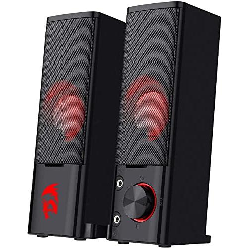 Redragon GS550 PCゲーミングスピーカー 2.0チャンネル デスクトップコンピューター...