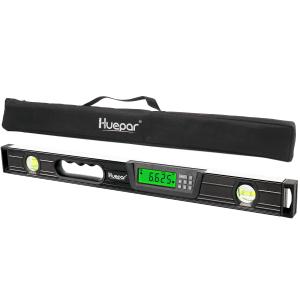 Huepar デジタルレベル デジタル角度計 アングルメーター 傾斜計 水平器 マグネット付き バックライト 目盛り付き 水平垂直気泡管 61cm 日