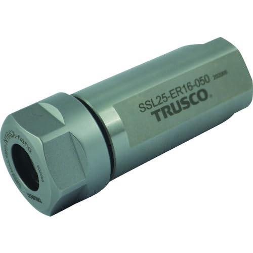 ＴＲＵＳＣＯ ＮＣ旋盤用ストレートシャンクコレットホルダ フラット付きＥＲコレットホルダＳＳＬ型（メ...