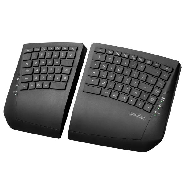 Perixx ペリックス PERIBOARD-624B US ワイヤレススプリットキーボード角度調整...