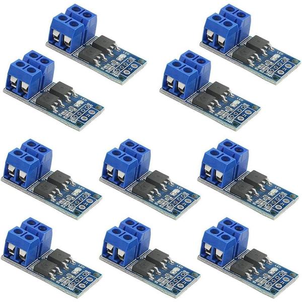 RUIZHI 10個 DC 5V-36V 15A（最大30A) 400W デュアルハイパワーMOSF...