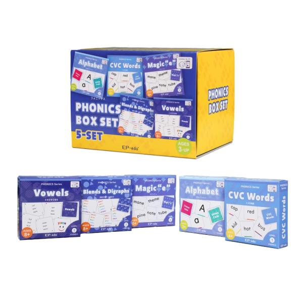 EP-edu PHONICS BOX SET カードゲーム教材 フォニックス