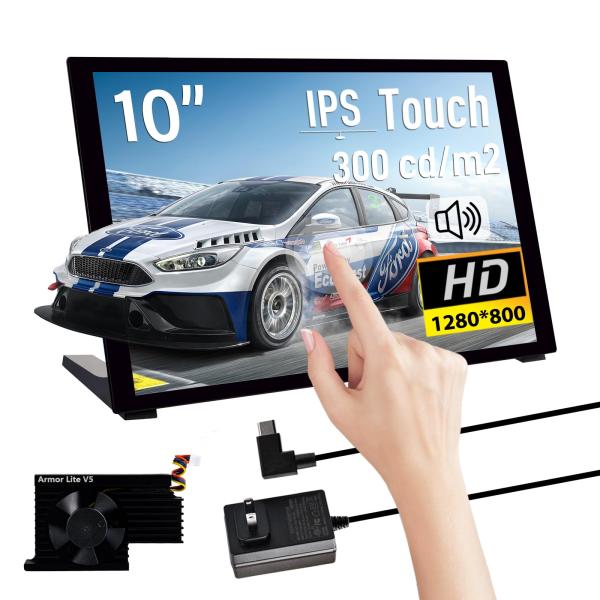 GeeekPi 10.1インチ 静電容量式タッチスクリーン Raspberry Pi用 HDMIモニ...