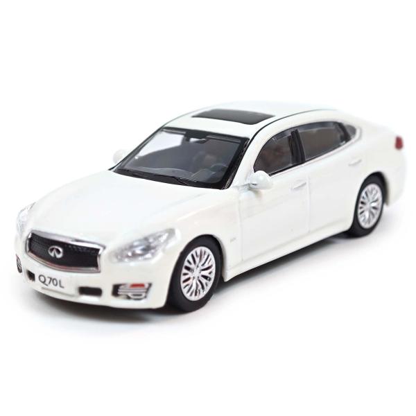 Paudi Model 1/64 Infiniti Q70L モデルカー ミニカー コレクション 白