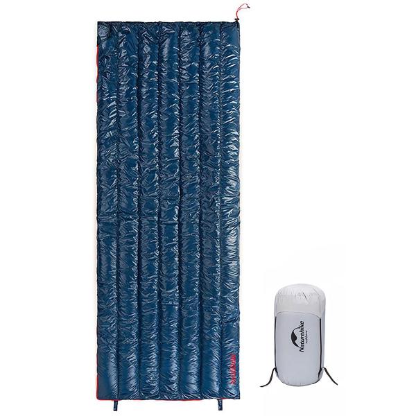 Naturehike 封筒型のダウン寝袋 超軽量 ガチョウダウン採用 4シーズン対応 防水性 キャン...