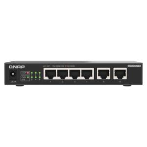 QNAP(キューナップ) 2つの10GBASE-Tポートと4つの2.5GbEポートを備えたアンマネージドスイッチ QSW-2104-2T-R2 プラグ