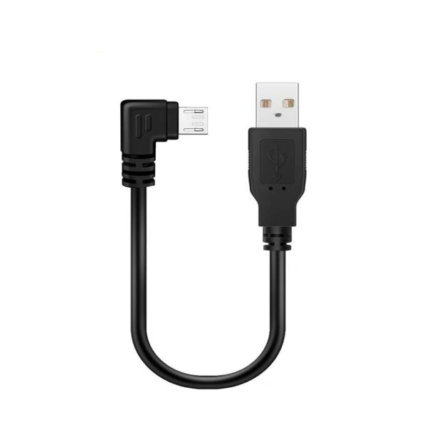 USB 2.0 L型 USBストレート/Micro上下左右90度方向変換ケーブル Micro-B オ...