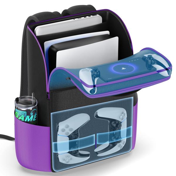 PS5 収納バッグ PS5用持ち運びケース PS5用バックパック プレステ5/新型PS5 Slim/...