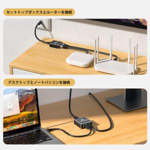 Lan ハブ lan 分配器 RJ45 100...の詳細画像4