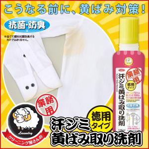 黄ばみ 洗剤 皮脂汚れ 汗ジミ 臭い取り 脇汗 洗濯洗剤 業務用 クリーニング 抗菌 防臭 除菌 部分洗い ポイント洗剤 汗染み 汗じみ  ワキ汗 徳用 175ml