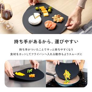 持ち手付カッティングボード&先丸ナイフ...の詳細画像4